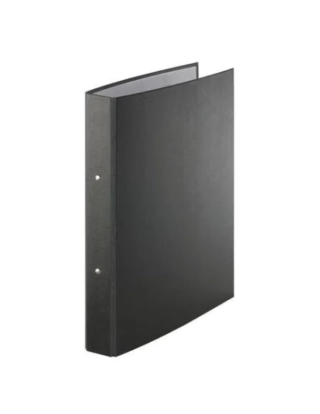 Carpeta 2 Anillas carton Forrado negra