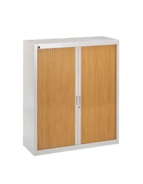 Armario metalico gris persiana color haya 135x120