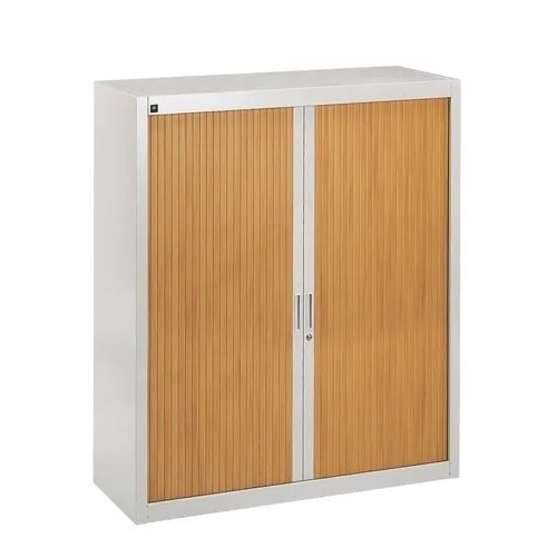 Armario metalico gris persiana color haya 135x120