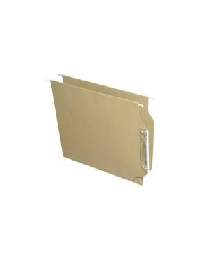 Caja 25 carpetas colgantes A4 Kraf visor lateral