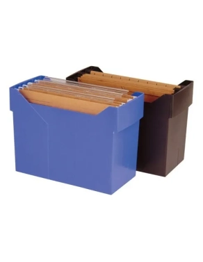 Caja Archivox para carpetas colgantes azul