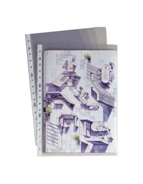 Fundas multitaladro A4 PP  0,48 mc caja de 100