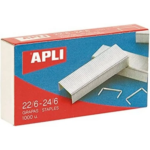 Grapas 22/6 24/6 galvanizadas caja 1000