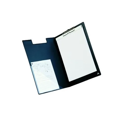 Portabloc con tapa A4 PVC negro