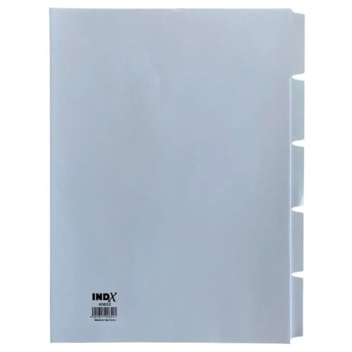 Separador A4 5 pestañas cartulina blanca