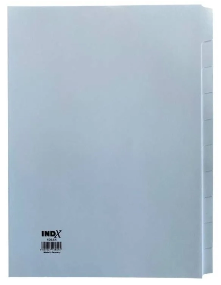 Separadores cartulina blanca A4 10 posiciones