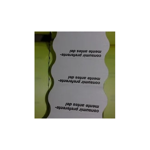 Caja 40 rollos etiquetas blancas caducidad 26x12 mm