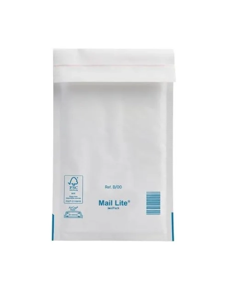 Caja 200 sobres acolchados 140x225 N12 kraf blanco