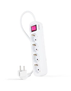 Regleta 4 tomas con interruptor cable 1.4m