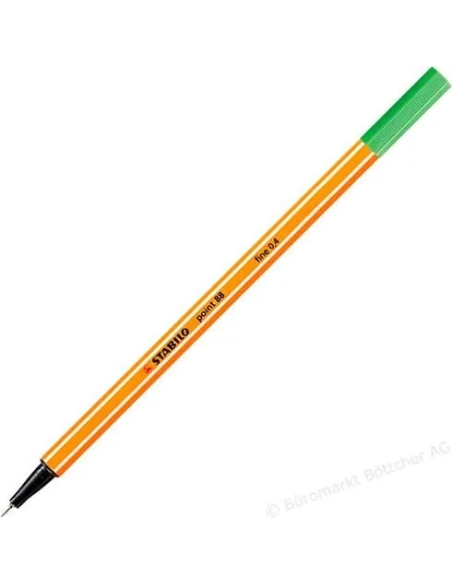 Marcador point 88 Stabilo verde