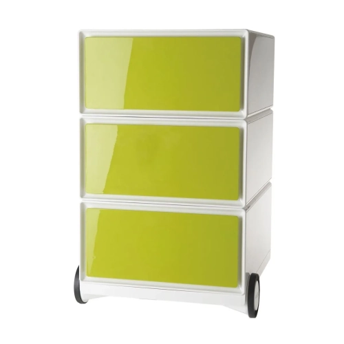 Cajonera con ruedas EasyBox ABS 3 cajones verde