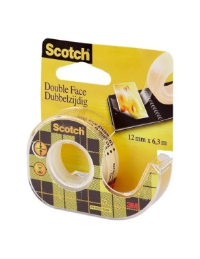 Cinta adhesiva Scotch doble cara + dispensador