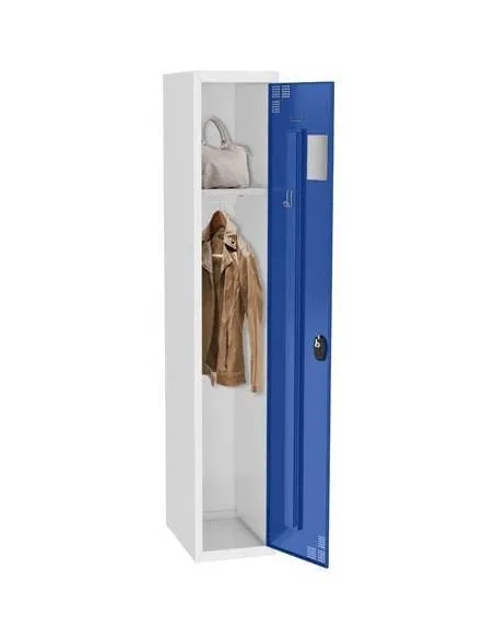 Taquilla metálica adicional industria limpia gris azul