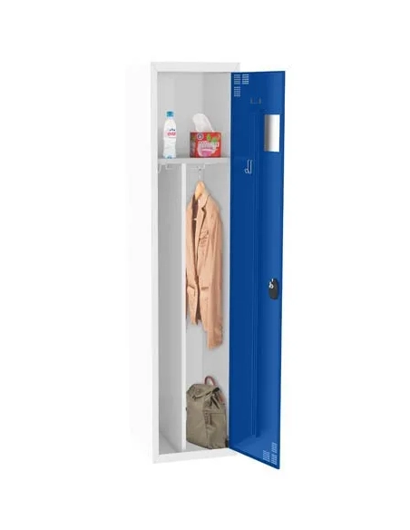 Taquilla metálica adicional industria sucia gris azul