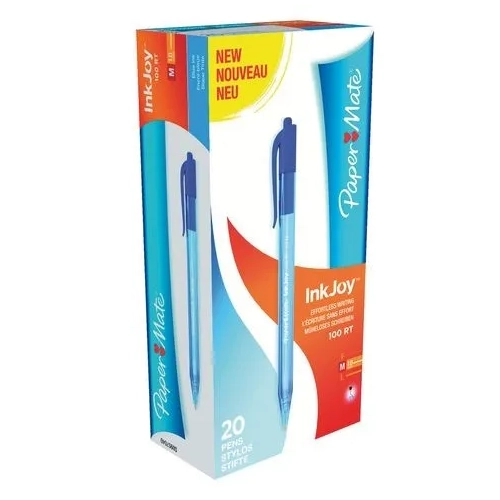 Boligrafo Paper Mate inkjoy 100 retractil azul