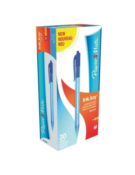 Boligrafo Paper Mate inkjoy 100 retractil azul