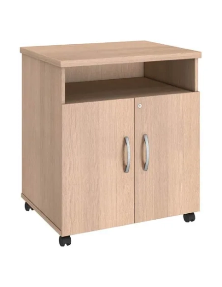 Mueble auxiliar oficina bajo excellens roble claro