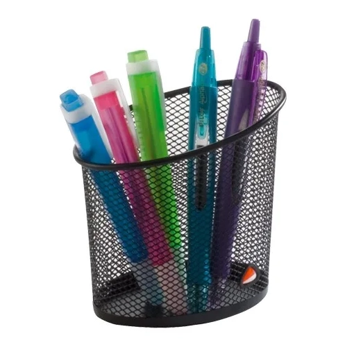 Cubilete portalapices mesh Alba negro