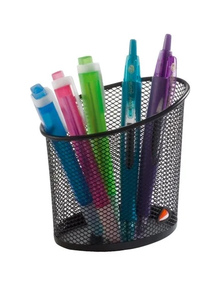 Cubilete portalapices mesh Alba negro