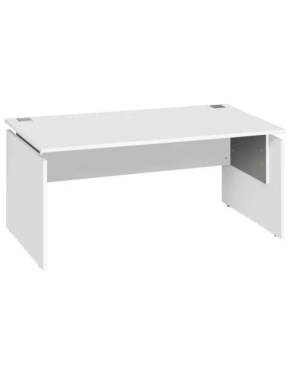 Mesa recta regulable Intuitiv 160 cm Blanco Aluminio