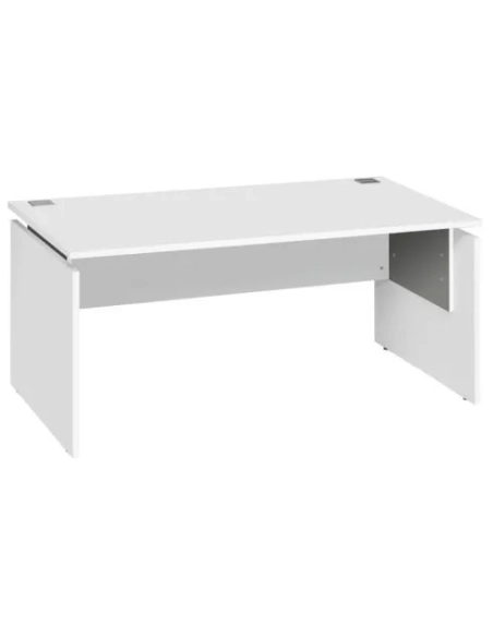 Mesa recta regulable Intuitiv 160 cm Blanco Aluminio