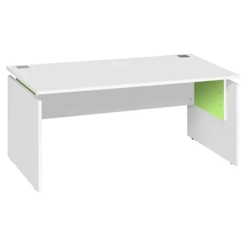 Mesa recta regulable Intuitiv 160 cm Blanco Verde