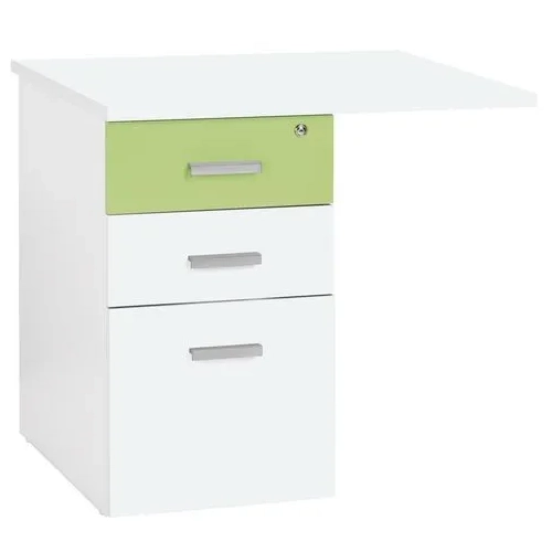 Ala mesa cajonera intuitiv blanco-verde