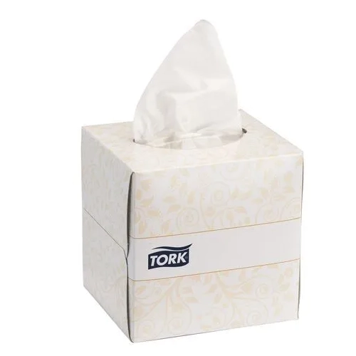 Caja 100 pañuelos celulosa blanca Tork