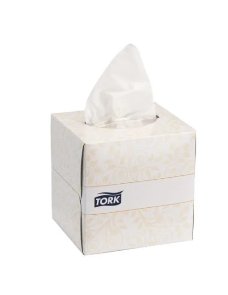 Caja 100 pañuelos celulosa blanca Tork