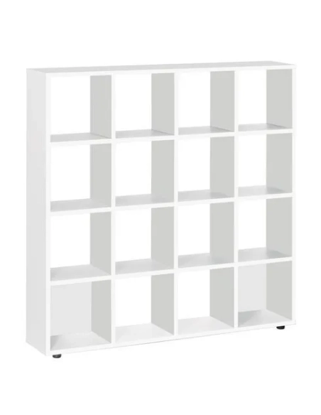 Biblioteca 16 casilleros intuitiv blanco 163x160x30