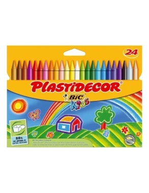 Plastidecor ceras 24 colores