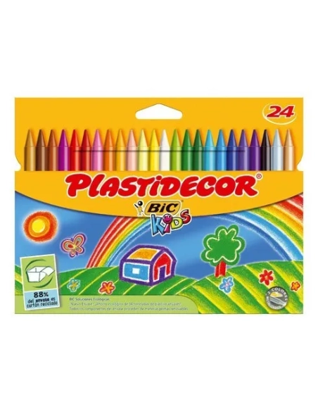 Plastidecor ceras 24 colores