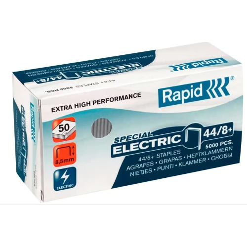 Grapas Rapid 44/8+  para grapadoras electricas caja de 5000