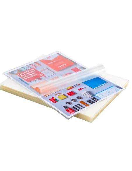 Caja 100 fundas plastificar A4 125 micras