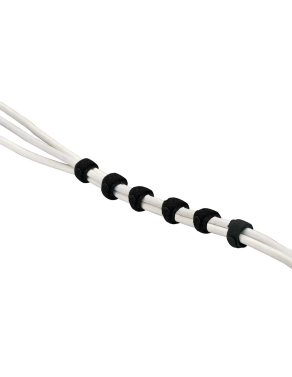 Blister 6 sujecciones "Brazalete" organizador negro