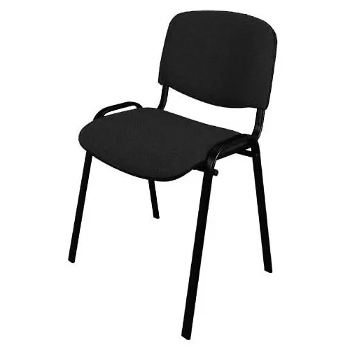 Silla conferencia ignifuga negra pata negra