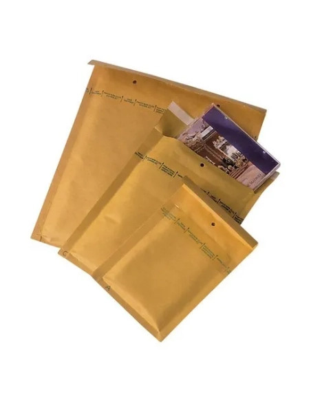 Caja 100 sobres acolchados 250x350 N17 Kraf marron