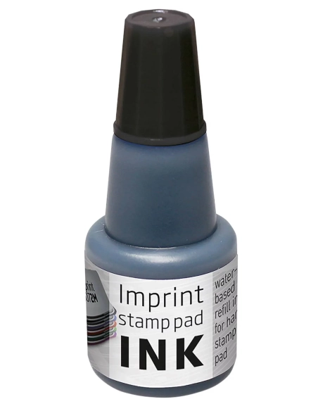 Frasco de tinta para almohadillas de sellar negra