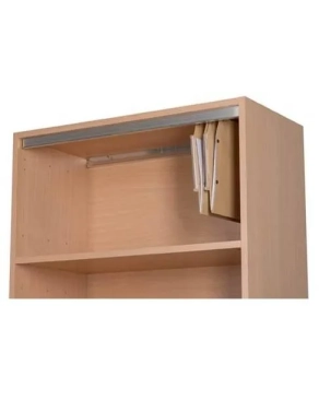 Guias aluminio 114 cm para carpetas colgantes de armario