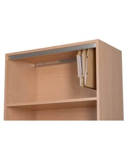 Guias aluminio 114 cm para carpetas colgantes de armario