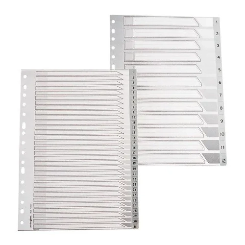 Juego indices separadores 1-12 16 anillas f