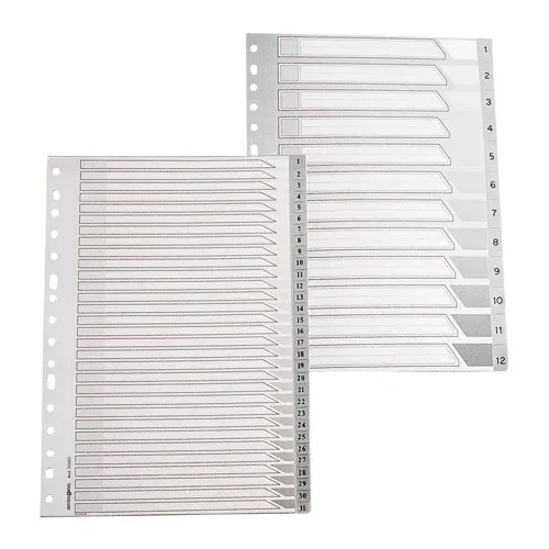 Juego indices separadores 1-31 16 anillas f