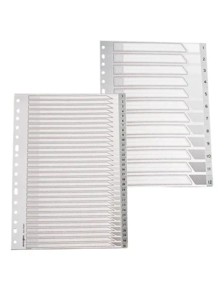 Juego indices separadores 1-31 16 anillas f