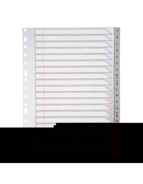 Juego 20 separadores A-Z 16 anillas f