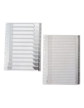 Juego indices separadores 1-12 16 anillas DIN A4 vertical