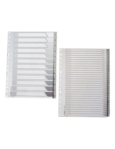 Juego indices separadores 1-31 16 anillas DIN A4 vertical