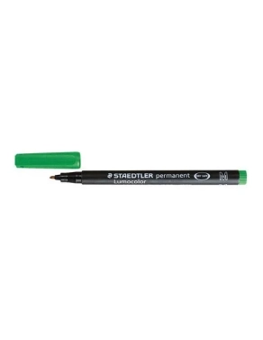 Rotulador permanente Staedtler Lumocolor 0,4mm verde