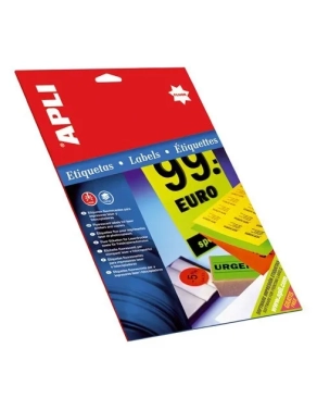 480 etiquetas autoadhesivas fluo 64x33,9 verde