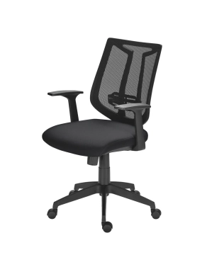 Silla oficina Tiloa respaldo malla negra sincro