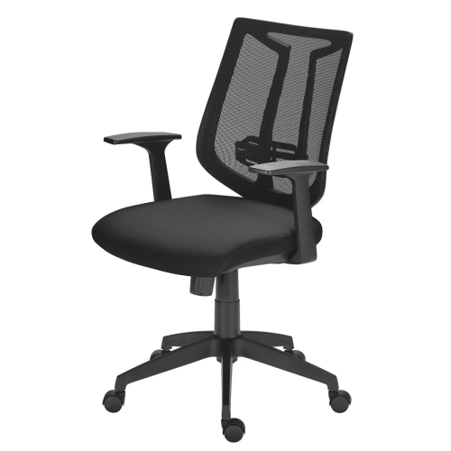 Silla oficina Tiloa respaldo malla negra sincro